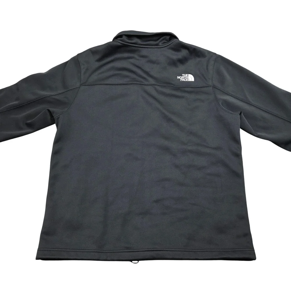 The North Face Windwall Jacket Mens XL Black Softshell Full Zip Hiking Outdoor